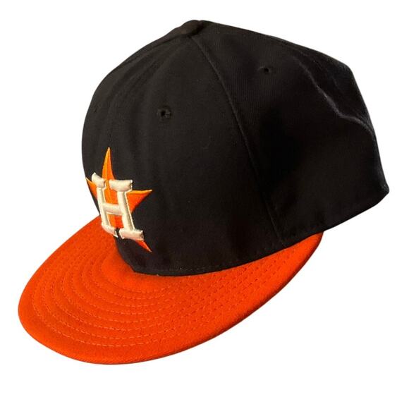 New Era 59Fifty MLB Houston Astros Logo On-Field Fitted Cap Size 7 3/8 - Picture 3 of 10